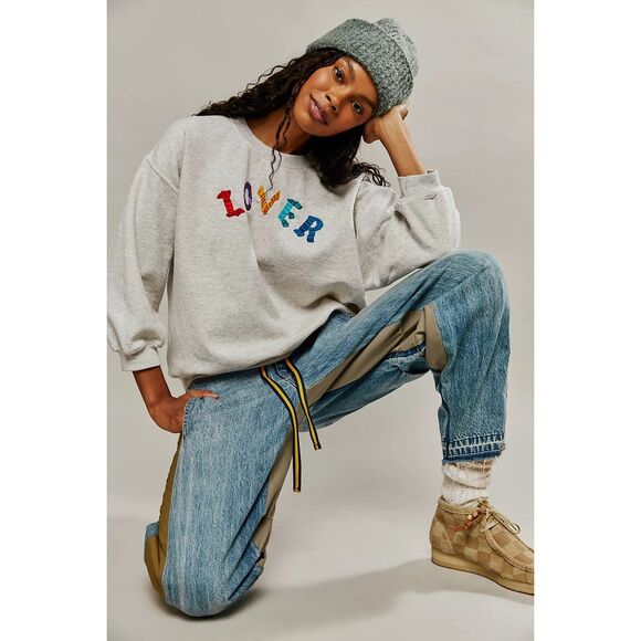 Free People Tops - Free People Puff Shorty Lover Sweatshirt
